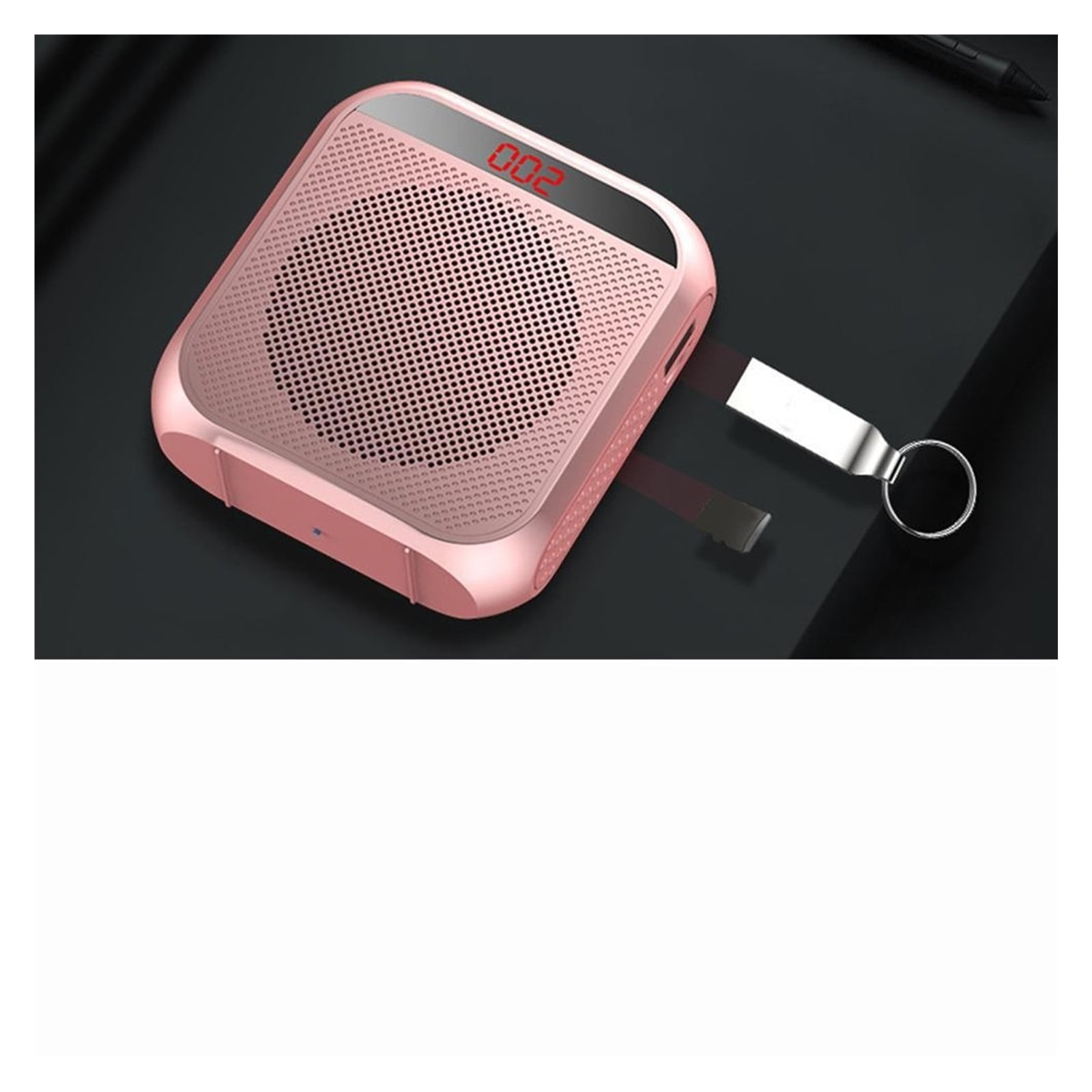 Voice Amplifier Megaphone Mini Audio Speaker With Microphone Rechargeable Ultralight Loudspeaker For Teachers ,Easy to Operate