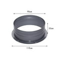 thumbnail image 7 of Aymzbd Air Vent Duct Connector Flange Easy Installation Round Pipe Metal Garage Heating 100mm, 7 of 7