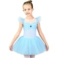 thumbnail image 2 of BAOHULU Princess Tulle Dress Ballet Leotard for Girls Ruffle Sleeve Dance Outfit, 2 of 7