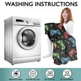 thumbnail image 6 of Wearable Oversized Blanket,Colorful Controllers Games Black Pattern Wearable Blanket Hoodie for Adults,Cozy Hooded Blankets with Super Pockets,Super Warm Fuzzy Pullover for Women & Men, 6 of 6