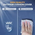 thumbnail image 4 of ELPOSUN Outdoor Cushions for Patio Furniture, 24x24 Outdoor Chair Cushions with Waterproof & Fade Resistant Cover, Deep Seat Replacement Patio Cushions with Adjustable Straps & Handle, Navy, 4 of 6