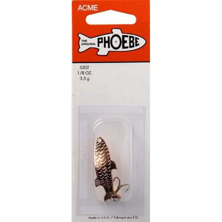 Acme Tackle Phoebe Fishing Lure Spoon Copper 1/8 oz. 