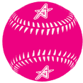 thumbnail image 1 of Future Stars Rubber Baseballs - Pink with White Printed Stitching, 1 of 5