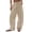 Khaki, variant on Cmfcve Women's Wide Leg Barrel Sweatpants Casual Daily Elastic Waist Velvet Long Pants with Pockets