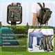 thumbnail image 4 of Kikerike Taburete plegable Mochila Bolsa térmica aislada, Silla multifunción plegable para acampar, cazar, pescar, con bolsillo frontal y bolsillo para botella para eventos al aire libre, senderismo,, 4 of 5