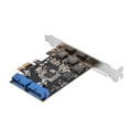 thumbnail image 3 of PCIE USB 3.0 Card, 4 Solid Capacitors 4 Independent Insurances Stable Pci-e Adapter, For PCI-E X1 X4 X8 X16 Slot Home, 3 of 8