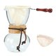 thumbnail image 1 of Homend Woodneck Cafetera 480CC 3-4 tazas Cafetera Woodneck Cafetera de goteo Café de vidrio resistente al calor con 1 filtro adicional (para un total de 2 filtros), 1 of 5