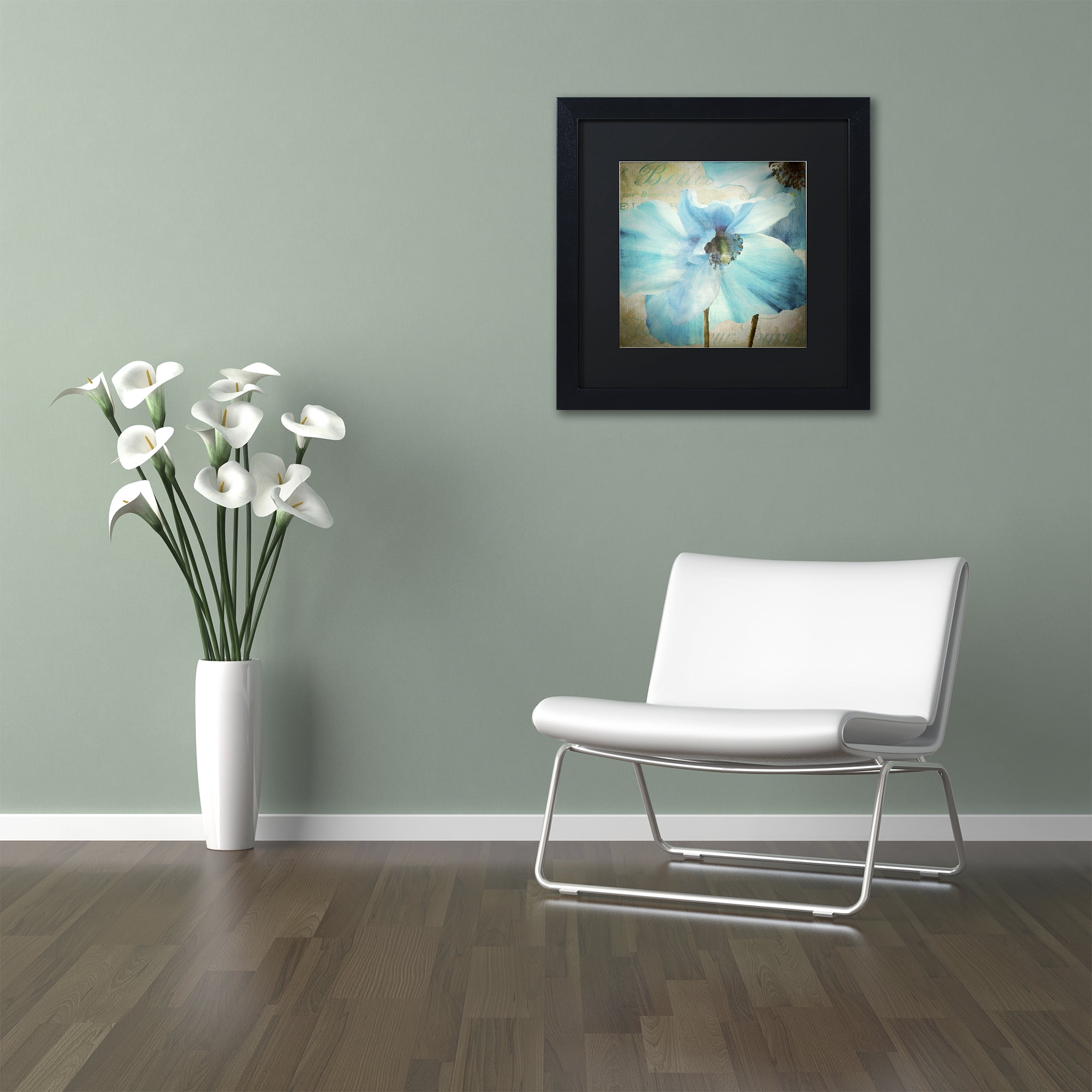 Trademark Fine Art 'Himalayan Blue II' Black Framed Art by Color Bakery
