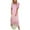 Hot Pink, variant on Women Summer Casual T-Shirt Dress Crewneck Sundress Aline Flowy Maxi Long Beach Dress Vacation Outfits Green L