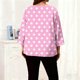 thumbnail image 5 of TaTaai Long Sleeve Gradient Top for Plus Size, Women's Casual T-Shirt Blouse, Round Neck Loose Fit, Soft Home Wear, All Seasons Everyday Attire Gift, 5 of 6