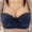 Dark Blue, variant on Delliss Bras for Women comfortable adjustable underwear without steel ring,gathering thin bra daily bra.