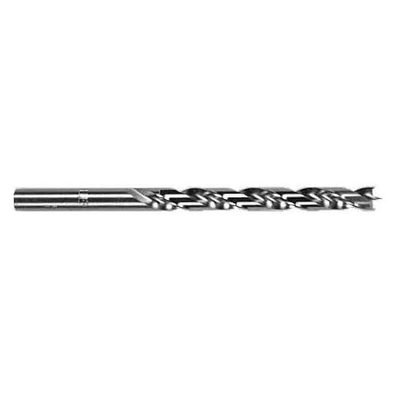21/64" HSS Brad Point Drill Bit - Woodworking Drill Bits for Clean Holes - High Speed Steel, Hand Finished, Accurate Sizing, 3-5/16" Length