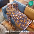 thumbnail image 6 of Joyfy Wearable Blanket Hoodie for Adults Gifts for Teen Girls Sister Women Sherpa Fleece Printed Hooded Blanket Sweatshirt Warm Cozy with Pocket & Sleeves, 6 of 7