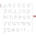 thumbnail image 2 of HAHDAXIA 279 Pieces Iron on Letters 2 Inch A-Z Flock Letters Transfer Letters Flocking Letters Christmas Iron on Letters Alphabet Punctuation for DIY Clothing T-Shirts (Novel Style, White), 2 of 7