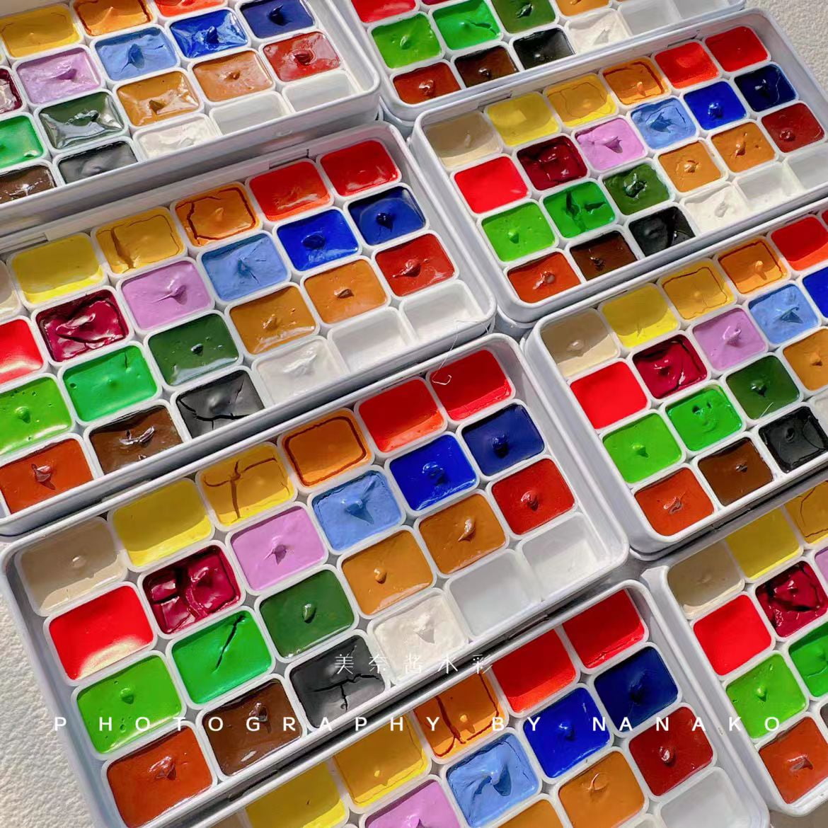 Daniel Smith Extra Fine Gouache  Handmade 22 color 1ml iron box with color card