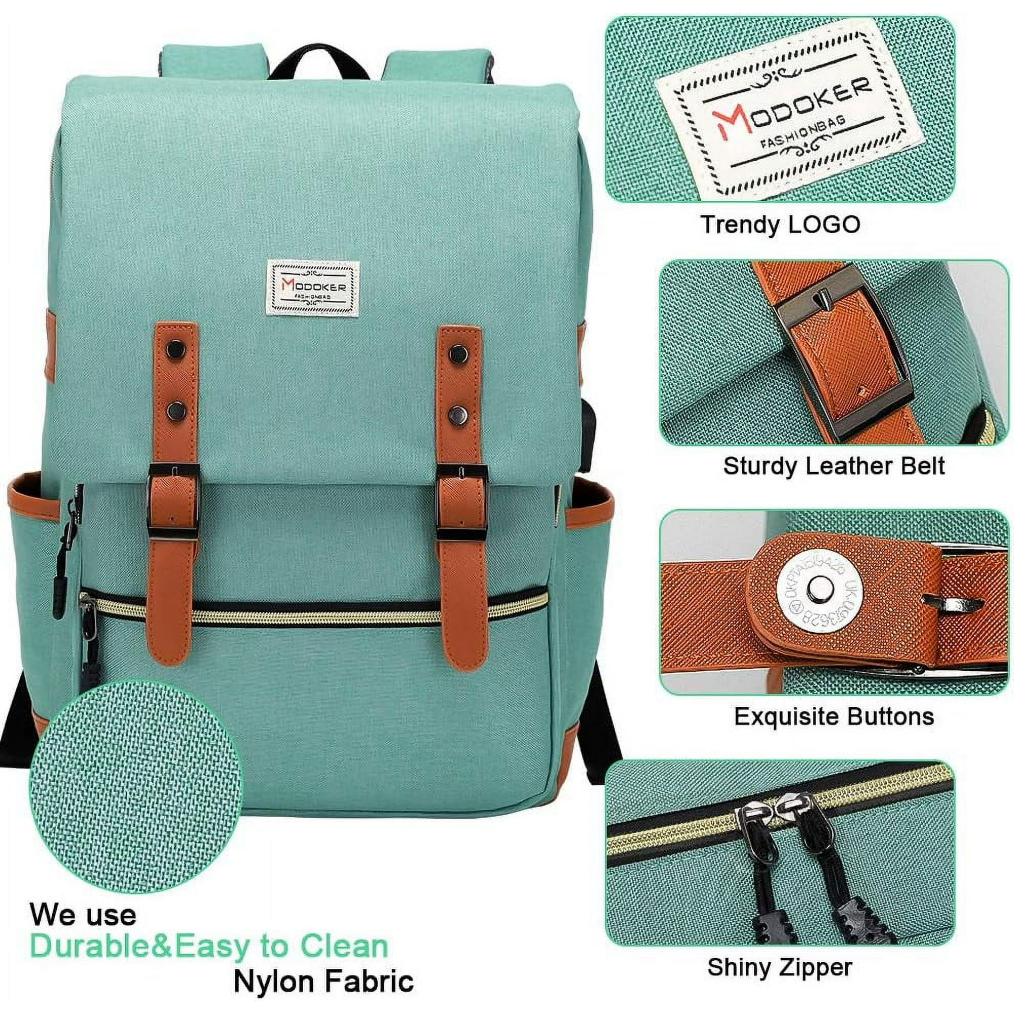 Modoker vintage laptop backpack review sale