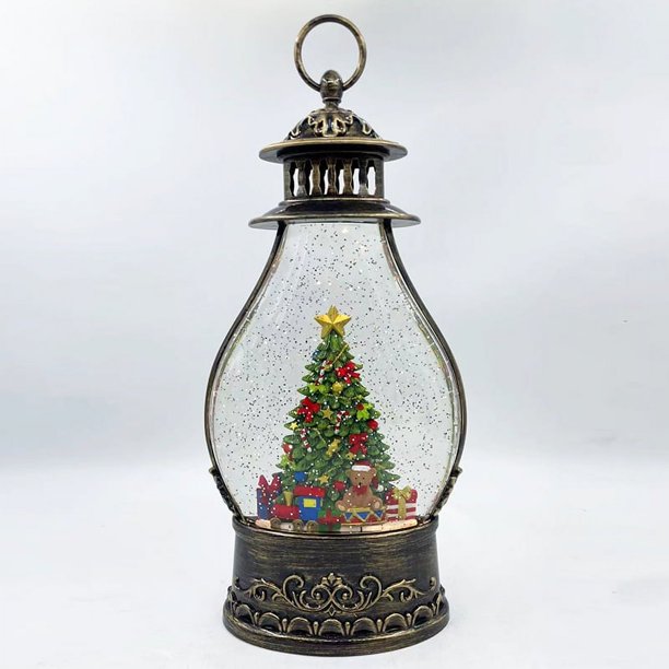 Venta al por mayor de fábrica, linterna de decoración navideña, pequeña lámpara de aceite Led portátil, linterna luminosa, regalo de vacaciones