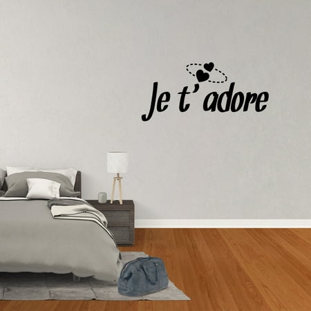 Wall Decal Quote Je T Adore Nursery Baby Decor Art French I Love You Master Bedroom Sign Xj296 Wall Decal Quote Je T Adore Nursery Baby Decor Art French I Love You Master Bedroom Sign Xj296