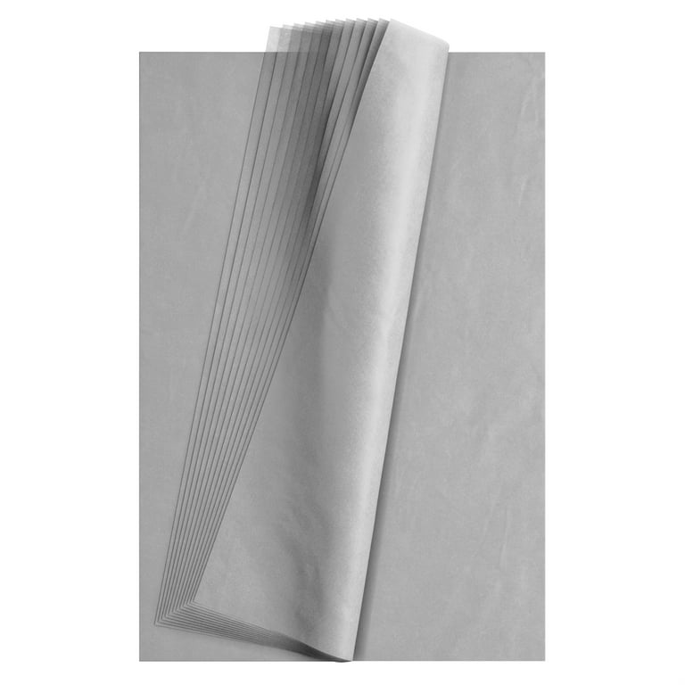 Crown Display 120 Count of Acid Free Tissue Paper for Gift and Crafts 15 x  20 - Silver 