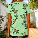 thumbnail image 5 of TaTaai Women's Everyday Summer Top Short Sleeve Round Neck Patterned Design Casual Printed Cotton Blend T-Shirt Gift, 5 of 7