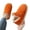 Orange, variant on Leozcaa Bootie Slippers for Women Warm House Shoes Memory Foam Indoor Outdoor Fuzzy Boots with Rubber Sole