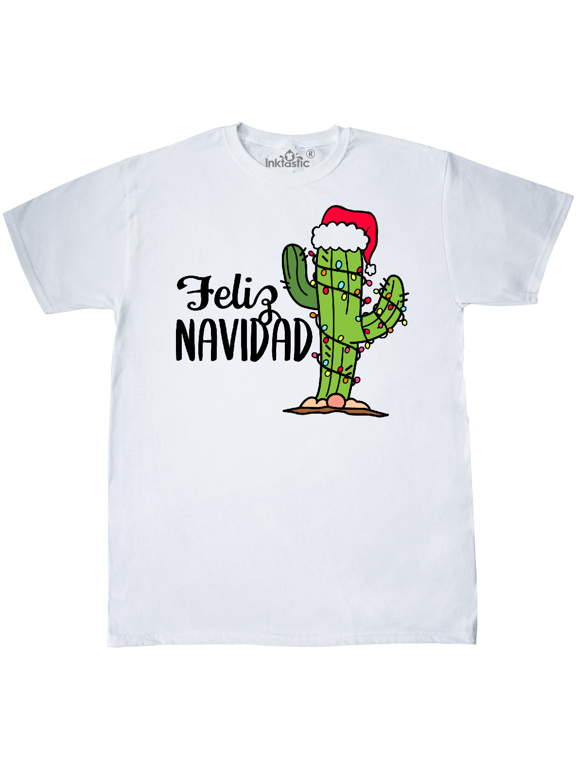 Santa Hat Adult T-Shirt Male White XXXL 
