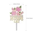 thumbnail image 5 of WHAMVOX Pink Plastic Cake Topper for Mother's Day Decoration Lightweight and Durable 10 Pieces, 5 of 8