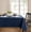 Navy, variant on Elrene Home Fashions Continental Solid Texture Water and Stain Resistant Tablecloth, Ivory, 60" x 84" Oval