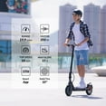 thumbnail image 2 of 5TH WHEEL 350W Electric Scooter with Turn Signals, 10" Solid Tires, 19.9 Miles Range & 18 mph, Foldable Electric Scooter for Adults, 2 of 8