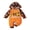 Orange, variant on Sunisery Newborn Baby Boy Girl Halloween Romper Cute Pumpkin Print Hooded Jumpsuit One Piece Outfits Unisex Infants Clothes