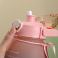 thumbnail image 3 of Copa De Agua 1300ml Paja Big Belly Cup Color degradado Taza de plástico Cute Sports Kettle (rosa), 3 of 8