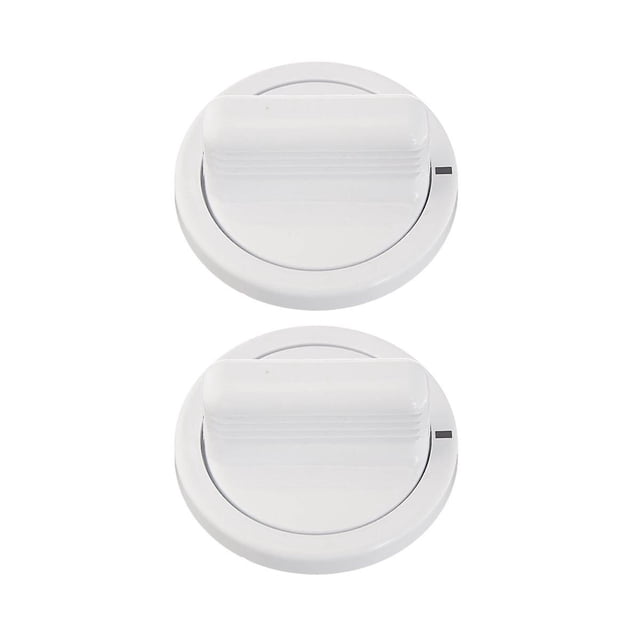 Perilla del temporizador 2X WE01X10160 para lavadora/secadora (reemplaza AP3207448 PS755794 WE01X10069), color blanco