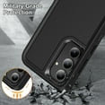 thumbnail image 5 of For Samsung S25 FE Case Military Grade Dual Layer Shockproof Phone Cover Build With Kickstand Dustproof Drop Proof Protective Case for Galaxy S25 FE 6.7"(Black), 5 of 8