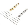 Watch Crown and Stem Set, Stainless Steel Watch Crown Spring Bar Spare