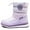 Purple-NEW, variant on Kushyshoo Kids Snow Boots for Boys and Girls Purple Winter Outdoor Waterproof and Non-Slip Artificial Fur Snow Boots Size 11M
