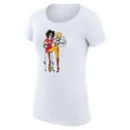thumbnail image 2 of Women's G-III 4Her by Carl Banks White Kansas City Chiefs Super-Slim Fit Lightweight Football Girls Graphic T-Shirt, 2 of 3