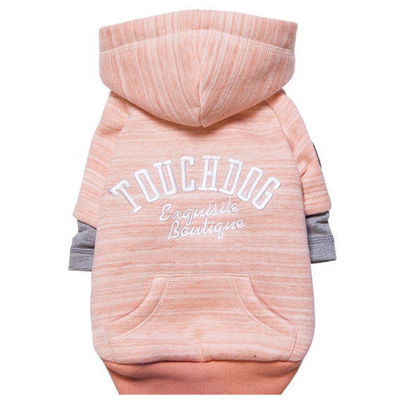 Touchdog Hampton Beach Designer Ultra Soft Sand-Blasted Cotton Pet Dog Hoodie Sweater