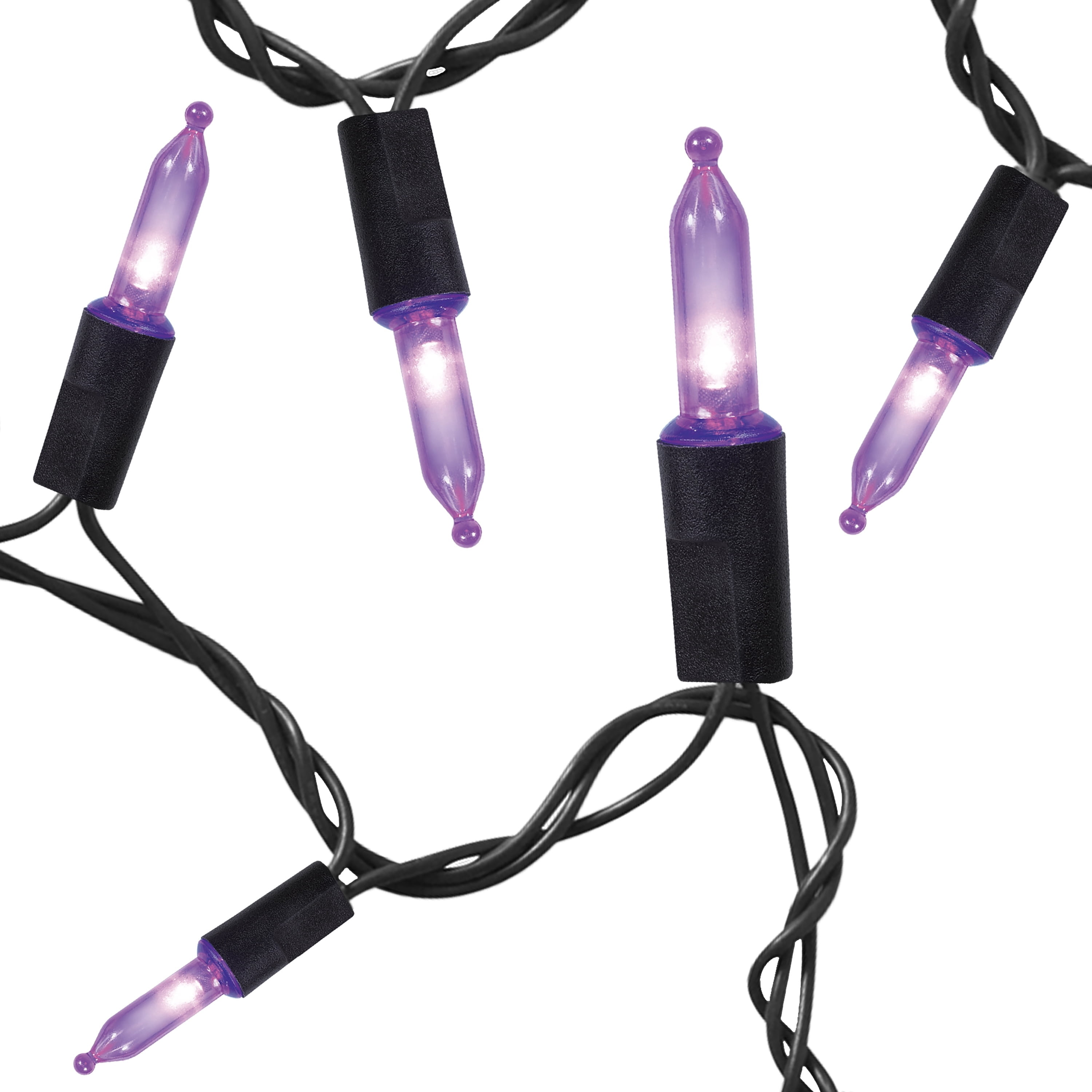Indoor/Outdoor 200-Count LED Mini String Lights, Purple, 39', Halloween by Way To Celebrate