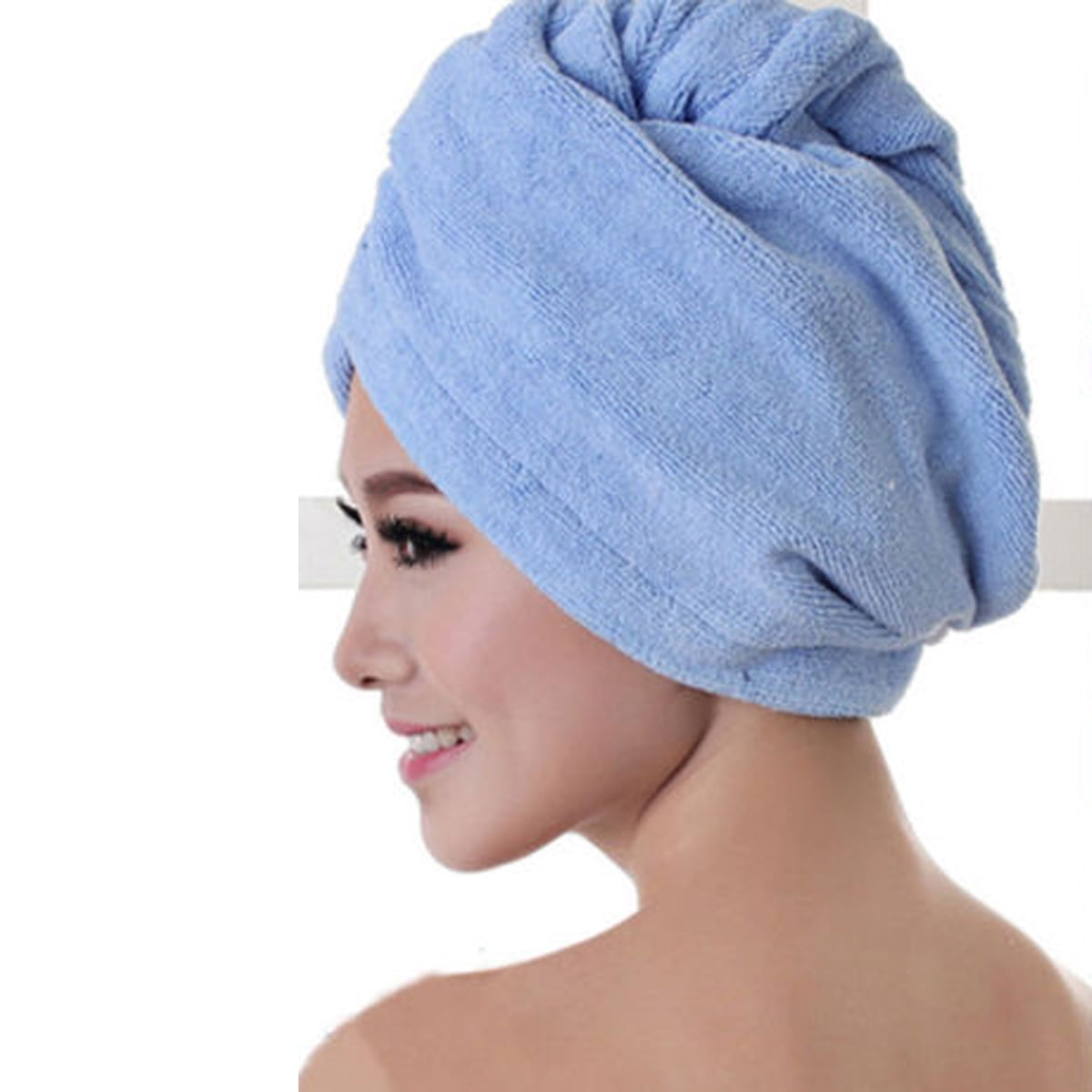 Xiaodriceee New Magic Hair Drying Towel Hat Cap Microfibre Quick Dry