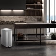 thumbnail image 5 of 50L/13Gal Kitchen Trash Can,Stainless Steel Garbage Can with Single Compartment Steel Pedal, Lid and Inner Buckets,Hands-Free Fingerprint-Resistant Soft Close Lid Trashcan , Slim Rectangular, 5 of 6