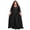 Black, variant on N7670 European and American cross-border supply independent site best-selling plus-size women's clothing solid color V-neck sexy wedding dress long gown