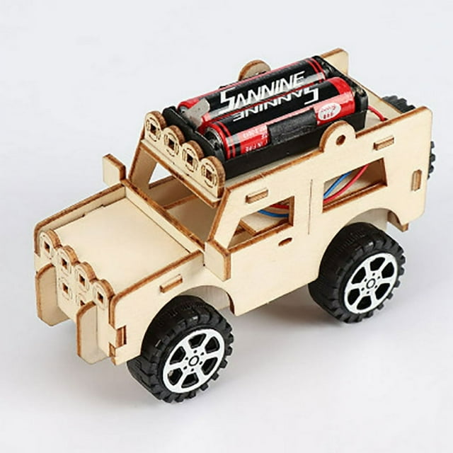 DIY Electric Car Model Kits Kids Teaching Students Scientific Educational Toy