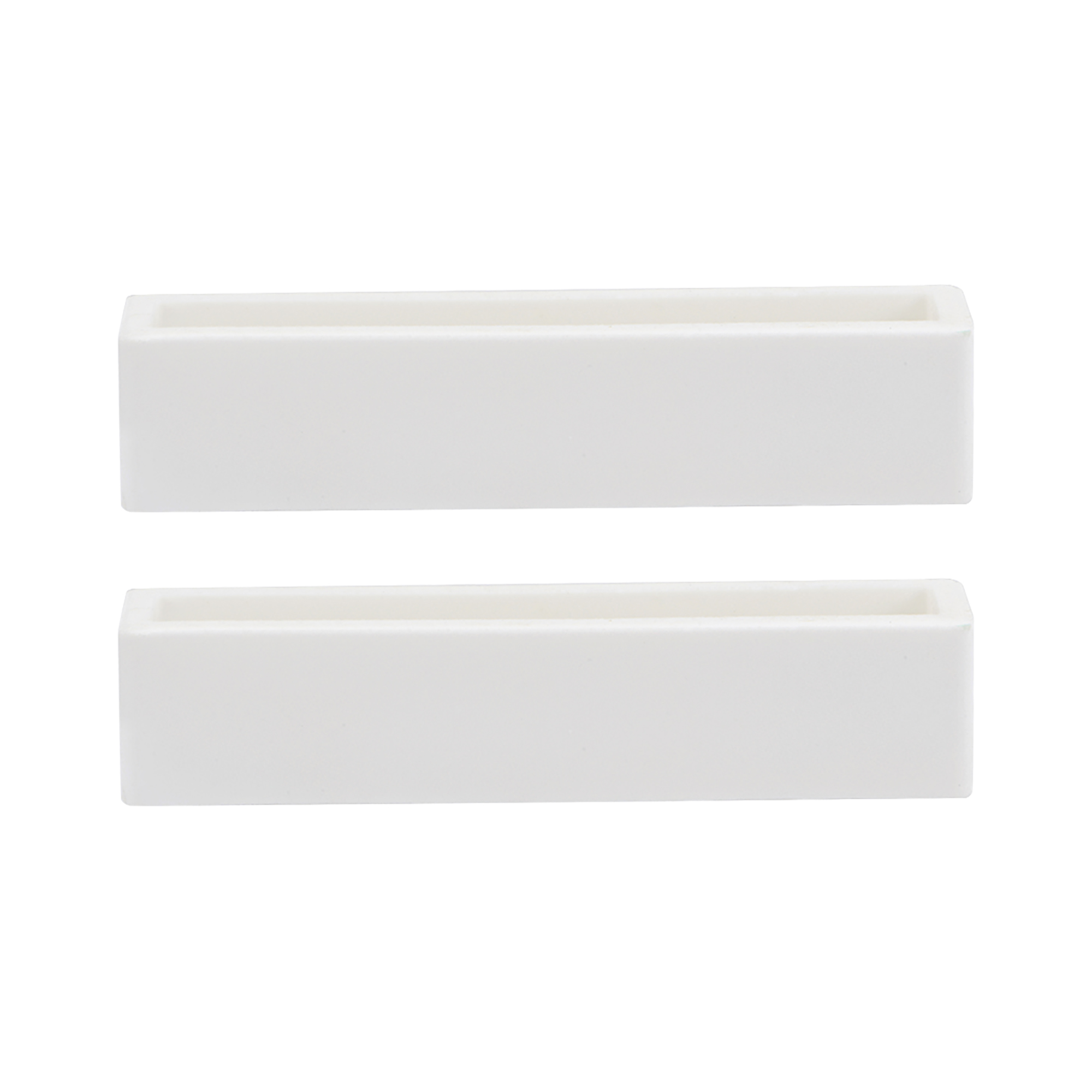 13ml 90x20x20mm Alumina Crucible Boat Sample Holder Furnaces 2 Pack