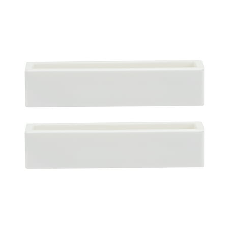 13ml 90x20x20mm Alumina Crucible Boat Sample Holder Furnaces 2 Pack