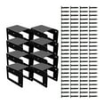 thumbnail image 1 of simhoa Support à Bois de Chauffage Extérieur Intérieur Acier Robuste pour Rangement de Bûches Intérieur Extérieur 8 Pcs, 1 of 8