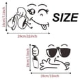 thumbnail image 3 of 2 Pack Smile Fridge Stickers, Cute Refrigerator Decal Smiling Face Stickers, Adhesive Stickers on Freezer, Kitchen Wall Inside House - smile 1, 3 of 6
