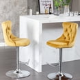 thumbnail image 7 of Velvet Barstools - Adjustable Seat Height - Pub and Home Ambiance - Comfortable Design, 7 of 7