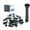 Black, variant on Adhesive-Backed Cable Zip Tie Set of 100 Small Black Wire Management Clips Self Adhesive Cable Zip Tie for Cord Management