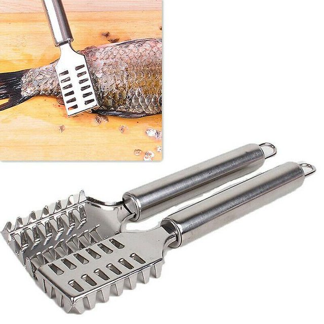 Escamas de pescado de acero inoxidable, ralladores para raspar, limpieza rápida de pescado, pelador, raspador, pinzas para huesos de pescado, accesorios para el hogar ShuxiuWang 9024735616702