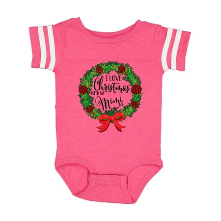 

Inktastic I Love Christmas with My Mimi Wreath Gift Baby Boy or Baby Girl Bodysuit